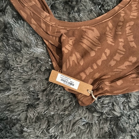 SKIMS summer mesh scoop bra latte swirl size medium - Picture 3 of 3